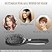 BMK Ionic Hair Brush Ion Detangler Brush Anti-Static Curved Vented Detangling Hair Brush Hair Styling Combs for Women with Long Thick Thin Curly and Tangled Hair Vent Brush … (Old Version)
