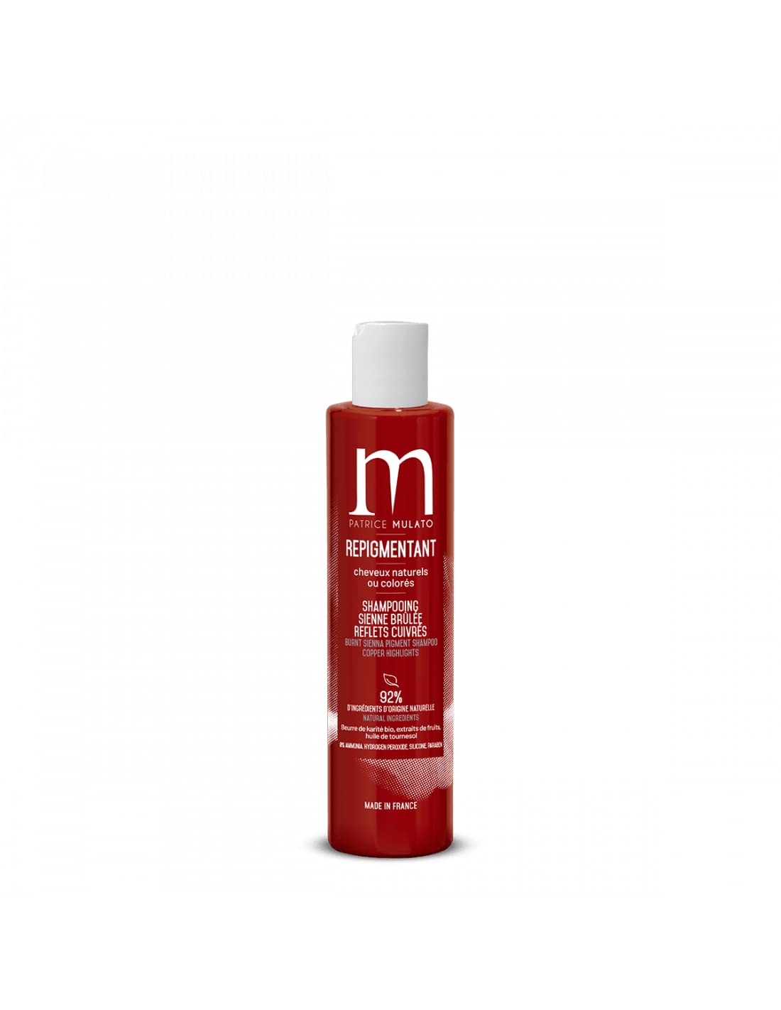 Shampooing Repigmentant Colorant Sienne Brûlée Patrice Mulato 200ml