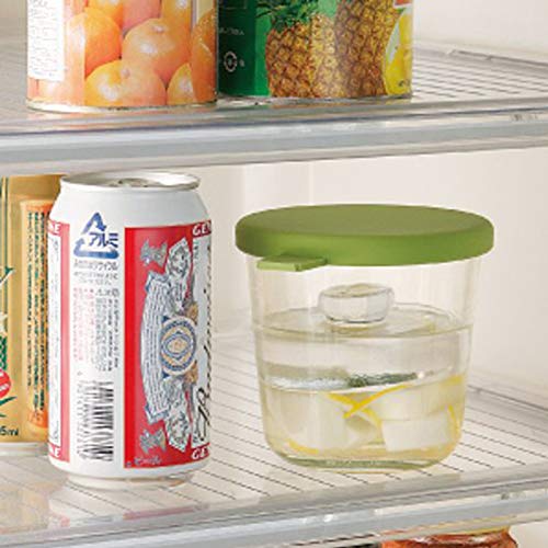 Risu Glass Pickling Pot - Round Green - Thumbnail 4