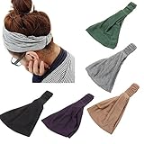 DANMY Women Elastic Flower Printed Head wrap Headband Young Girls Twist Knotted Hair Band