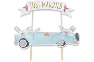Kate Aspen 28321NA Just Married Vintage Car Cake Topper