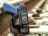 OUTBAGS LOB2S-XDSC Black Genuine Leather IWB Conceal Carry Gun Holster for Springfield Armory XD Subcompact 9mm & .40S&W. Handcrafted in USA.