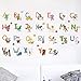 Kids Room Decor Animal Alphabet Wall Decals for Kids Baby Room Removable Peel and Stick Educational Letters for Bedrooms Nursery Decor Art Decal