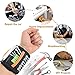 Magnetic Wristband, G-TING Adjustable Super Magnetic Wrist Band With 15 Strong Magnets for Holding Screws,Nails,Drill Bits Holding Tools,Bolts and Other Metal Tools.Unique Tool Gift for DIY (Black)