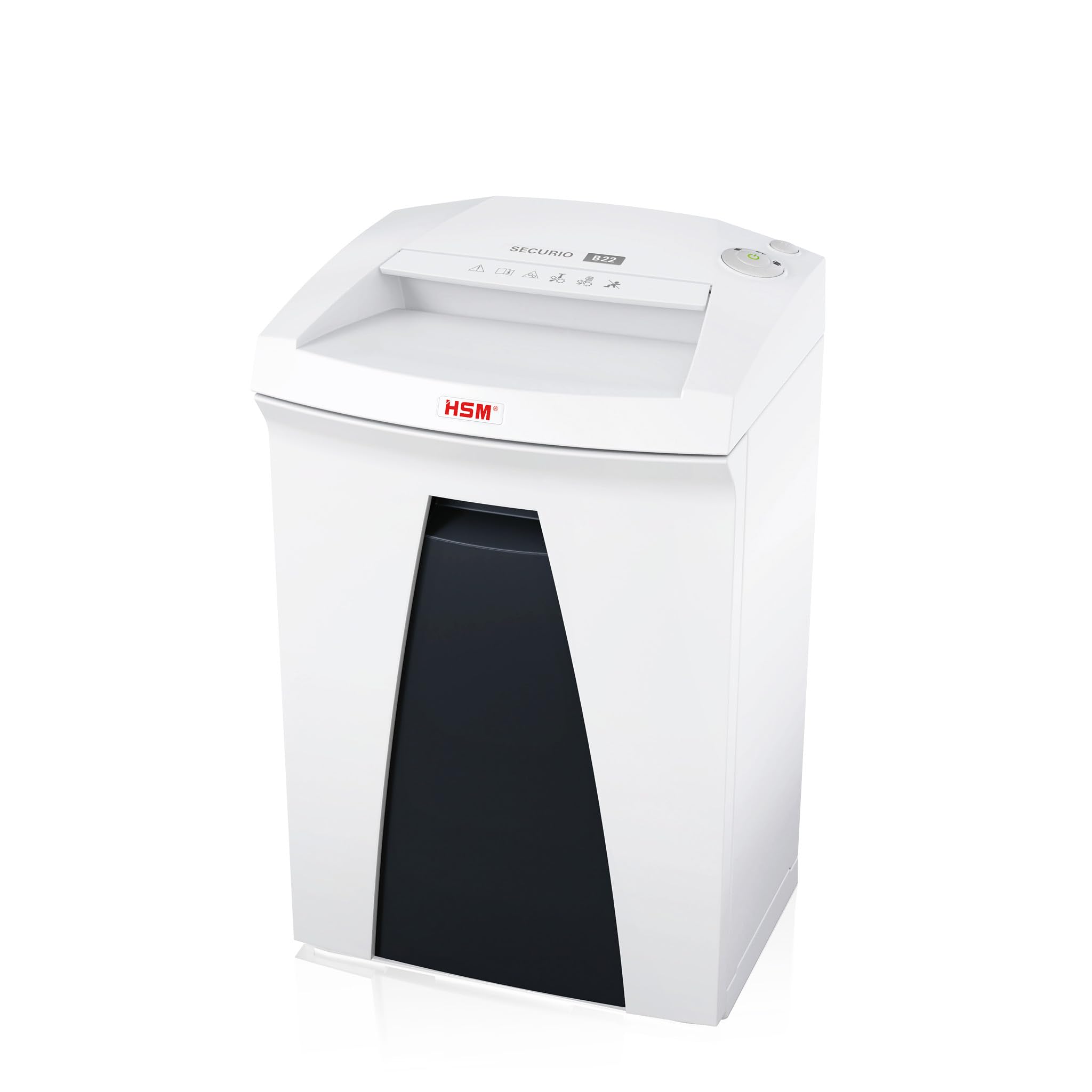 HSM Securio B22 1832121 Shredder Security Level P-5 9 Sheets (Particle Cut) 1.9 x 15 mm White