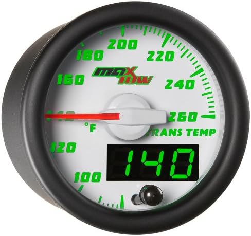 White MaxTow Transmission Temperature Gauge by MaxTow