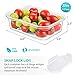 Bayco 6 Pack Glass Meal Prep Containers with Lids, Airtight Glass Lunch Bento Boxes, BPA-Free & Leak Proof (6 Lids & 6 Containers)