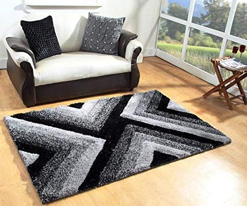 Dtex  Multicolor Modern 3D Shaggy Rugs Long Lasting Carpets for Living Room Hall/Drawing Room/Bed Room Carpet 5x7 Feet