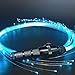 SUNNY HAWK LED Fiber Optic Whip, 6.2Ft Dance Light Space Whip - 40 Modes 360° Swivel - Super Bright Light Up Rave Toy | Great for Raves, Parties, Concerts, Light Shows, EDM Music Festivals