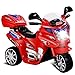 Costzon Ride On Motorcycle, 6V Battery Powered 3 Wheels Electric Bicycle, Ride On Vehicle with Music, Horn, Headlights for Kids (Red Motorcycle)