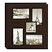 Pioneer Photo Albums Collage Frame Embossed Travel Photo Album, Brown 12x12 Inches