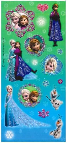 1 X Disney Frozen Glitter Stickers Party Favors