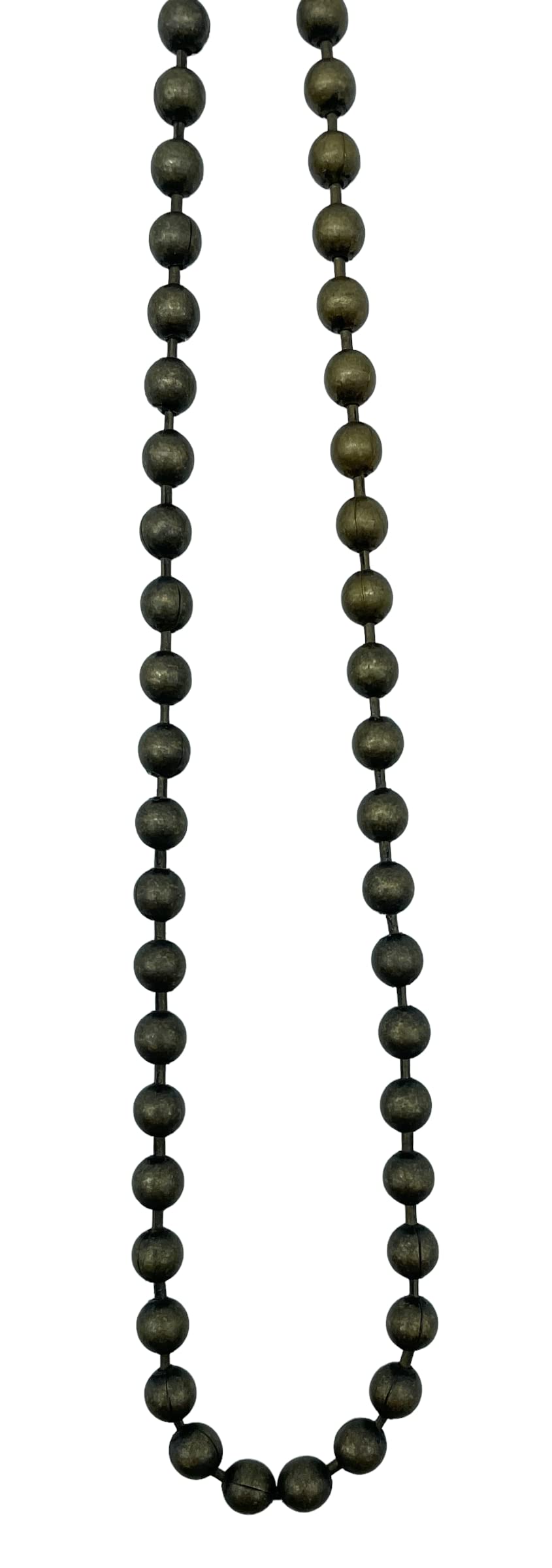 Premium Roller Blind Metal Beaded Pull Chain - Continuous Loop (200cm Drop, Antique Brass) — image 1