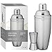 Barmix Martini Cocktail Shaker 24 Ounces, Stainless Steel, Jigger Included