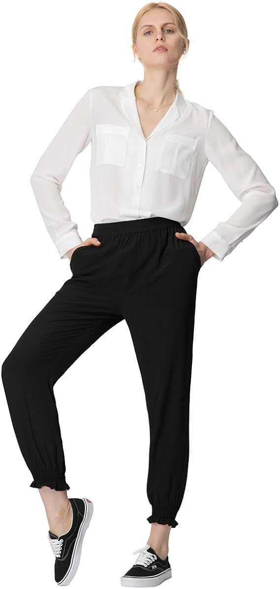 Amazon Lilysilk リリーシルク レディーズ 洗練シルク コーデ シャツ ズボ パンツスーツ 通販