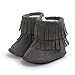 Kuner Infant Baby Girls Boys Tassel Plush Moccasins Non-Slip Prewalker Outdoor Warm Snow Boots 0-18Months