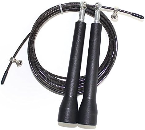 TEONE Speed Jump Rope - Premium Quality - Adjustable, Best for Crossfit, Double Unders, Speed, WOD, MMA, Boxing &amp; Fitness Training - Includes Carry Case,