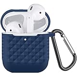 AirPods Case, 2019 New AirPods Accessories AirPods Case Cover Skin - Compatible with Apple Airpods 1 2 Charging Case (Navy)