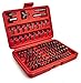 Bastex 100pc Security Bit Set Torx Star Tamper Screws Hex Key Phillips Slotted Tri Wing