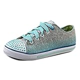 Skechers Kids Twinkle Toes-Sweet Surprise Light-Up Sneaker,Gray/Turquoise,12 M US Little Kid