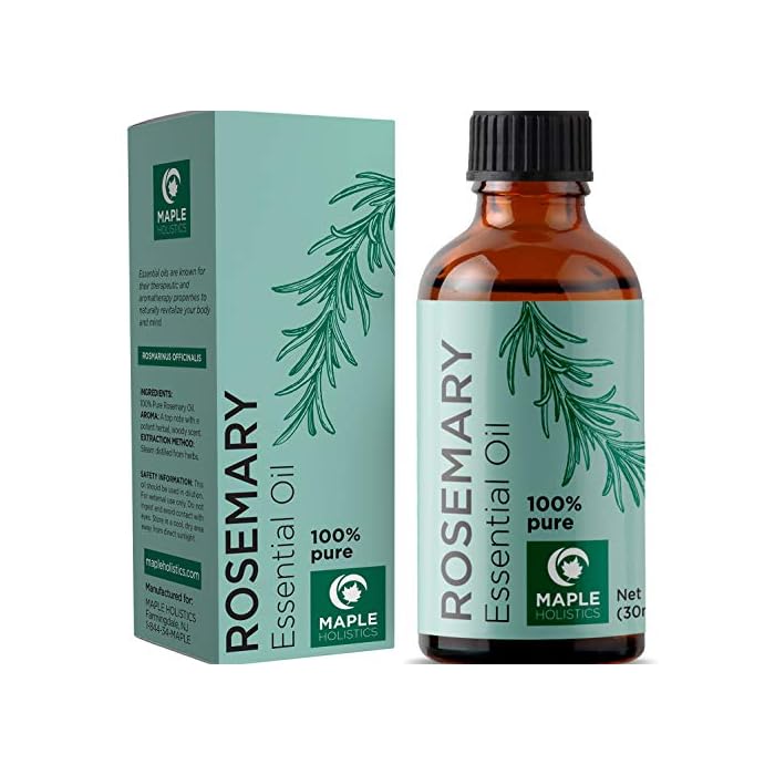 Pure Rosemary Essential Oil for Aromatherapy - Pure Rosemary Oil for Hair Skin and Nails - Refreshing Rosemary Essential…