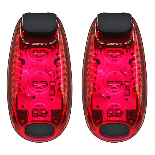 Kootek led safety light red flashing with free clip on …