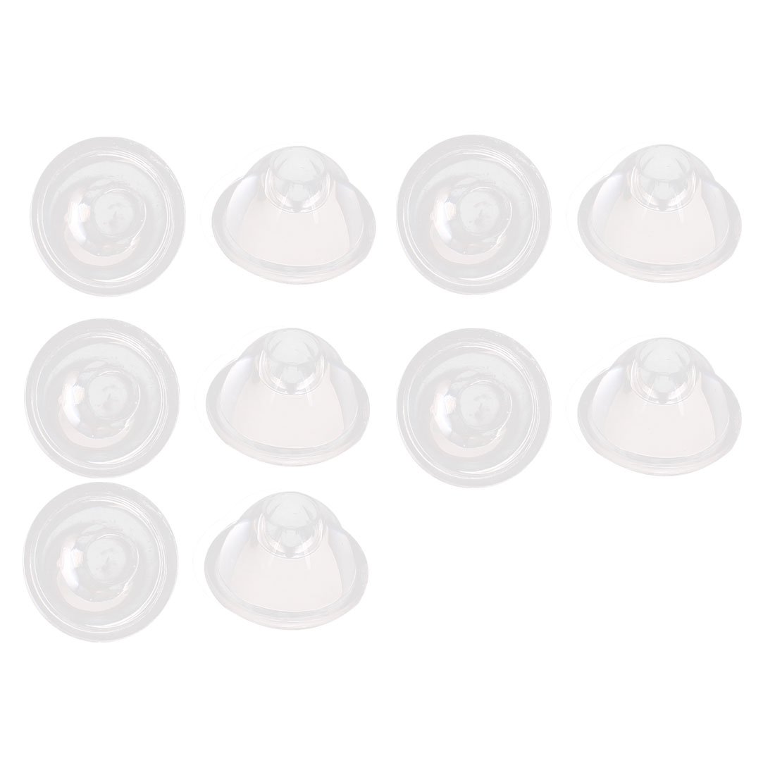 sourcing map LED Lens Reflector Collimator 60 Degree 20mm 10pcs Transparent