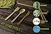 Bamboo Travel Utensil Set with Carrying Case, Sustainable, Eco Friendly Cutlery Flatware Set, Reusable, Portable for Travel, Office, School or Camping