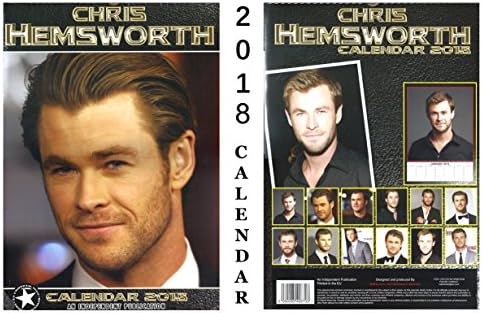 CHRIS HEMSWORTH CALENDAR 2018 + CHRIS HEMSWORTH KEYRING