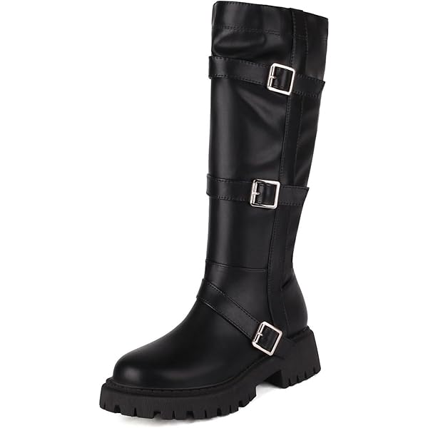 バックルブーツ 6 Buckles Long Leather Boots バックルブーツ 6 Buckles Long Leather Boots - メルカリ