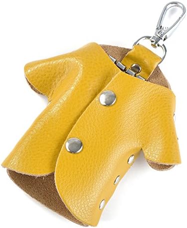 Adzpow Christmas Gift Leather Key Case Key Holder Unique Cute Keychain Cloth Designed Coloful with 6 Key Hooks