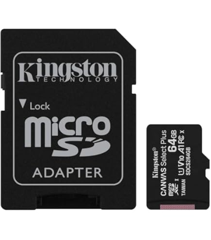 Kingston 64GB Canvas Select Plus microSD Card | Up to 100MB/s