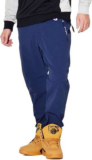 Amazon チャンピオン ストレッチ ロングパンツ メンズ 吸汗速乾素材 撥水 ナイロンパンツ ネイビー M C3 Rsd11 メンズ 通販