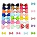 ULKEME 20Pcs Baby Girl Hair Bows Band Boutique Design Hair Bows Girls Alligator Clip Grosgrain Ribbon Headbands