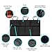 Backseat Trunk Organizer,Car Seat Back Storage,Space Saving with Cargo Net Design 4 Pockets,Bag Back Seat Organizer for Kids, Multipurpose Cargo Accessories SUV & Car Organizer,Black