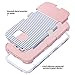 ULAK Galaxy S6 Case, S6 Case, Shock Resistant Hybrid Soft Silicone Hard PC Cover Case for Samsung Galaxy S6, Will NOT Fit S6 Active-Minimal Rose Gold