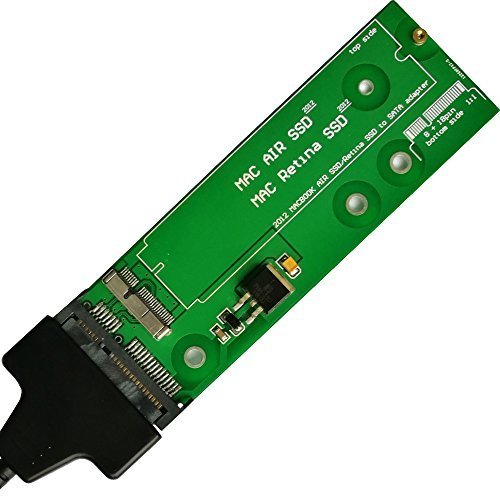 QNINE SSD to SATA or USB Adapter Card for MacBook Air and Pro Retina 2012 Year Only with Cable, HDD Hard Disk Drive Converter, Support 2012 Year Model A1465 A1466 MD223 MD224 MD231 MD232 MD212 MD213 - Thumbnail 2