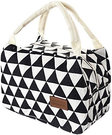 Insulated Canvas Box Tote Bag,Thenlian Thermal Cooler Food Lunch Bags Waterproof Outdoor Travel Picnic for Outdoor Travel Picnic (B)