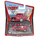Disney Pixar Cars 2 Movie Series Mattel 1:55 Scale Die Cast Car Carlo Maserati