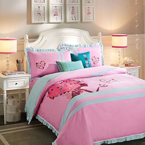 Memorecool Home Textile Retro Design Exquisite Embroidery 4 Piece