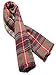 Century Star Women's Fall Winter Scarf Classic Tassel Plaid Scarf Warm Tartan Wrap Shawl Brown Red