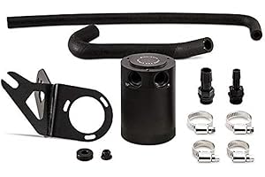 Mishimoto MMBCC-STNGR-18PBE Baffled Oil Catch Can, PCV Compatible With Kia Stinger GT 2018+ Black