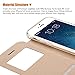 Benuo  Touch Series View Window Folio Flip PU Leather Case Magnetic Closure, Unique Case for iPhone 6 Plus/6S Plus with Stand and Metal Sensor Feature 5.5