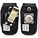 Turtleback Fitted Case Made for Samsung Rugby 4 Flip Phone Black Leather Rotating Removable Metal Belt Clip Made in USA