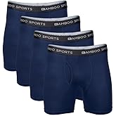 Bamboo Sports Mens 4 inch Boxer Briefs