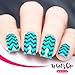 Whats Up Nails - Nail Vinyl Stencils Variety Pack 4pcs (Greek, Herringbone, Marbled Zig Zag, Hypnose) for Nail Art Design