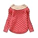 Toddler Baby Girl Cable Knit Sweater Lovely Kid Pullover Sweatshirt pink 10
