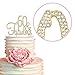 60 Cake Topper - Premium Gold Metal - 60 and Fabulous - 60th Birthday Party Sparkly Rhinestone Decoration Makes a Great Centerpiece - Now Protected in a Box