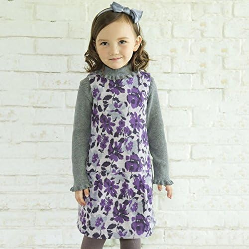 Amazon べべ Bebe 花jqニットワンピース パープル系 100cm ワンピース チュニック 通販