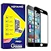 iphone 6s screen protector,Yoyamo 3D Full Cover High Definition Round Angle Crystal Clear High Response Hard Tempered-Glass Screen Protector for Apple iPhone 6 and 6s (Black)